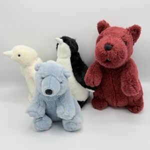 Thomas O'Brien Plush Lot 2007 Target Scottie Dog Plush Penguin Bear Lot Of 4